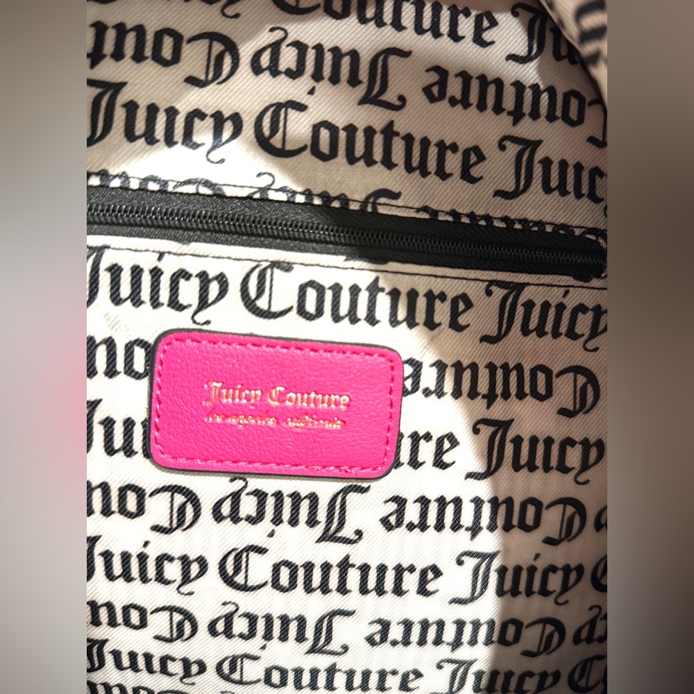 Juicy Couture Fuchsia Pink Mini Logo Backpack with Gold Hardware - Picture 15 of 16